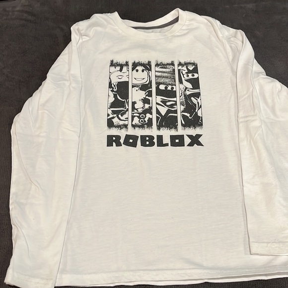 Fortnite & Roblox Long Sleeves Boys t-shirts. Blue is LG (10-12) & White Med. - Picture 7 of 15